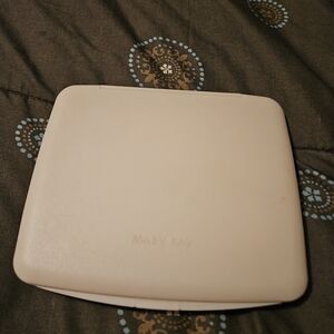 Mary Kay Pink Travel 2-Sided Magnifying Makeup Mirror W/ Tray & Case